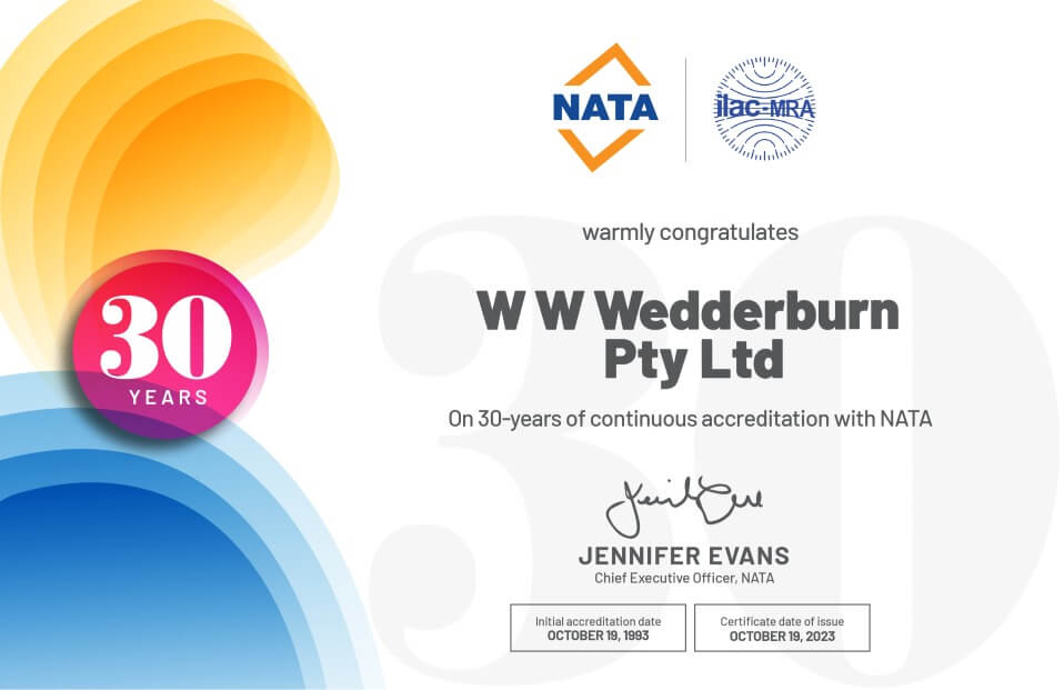 Wedderburn celebrates 30 years of NATA accreditation