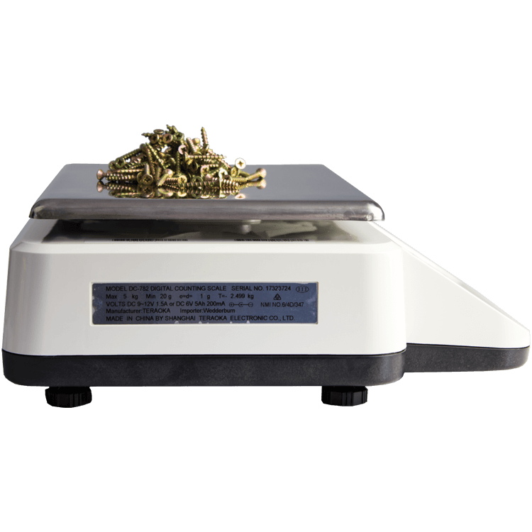 TSDC782 Counting Scales with Screws Side View