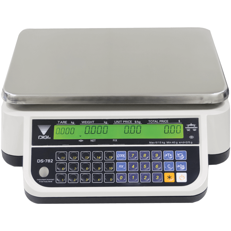 TSDS782T Price Computing Scales Bench Front Angle
