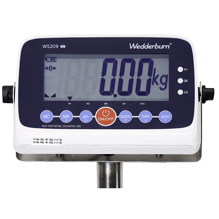 WS209F General Purpose Scales Indicator Front Angle