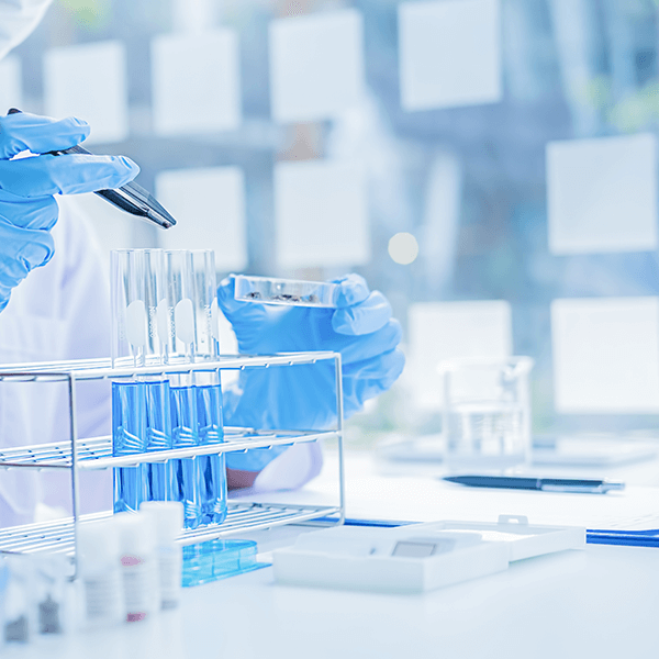 laboratory with test tubes