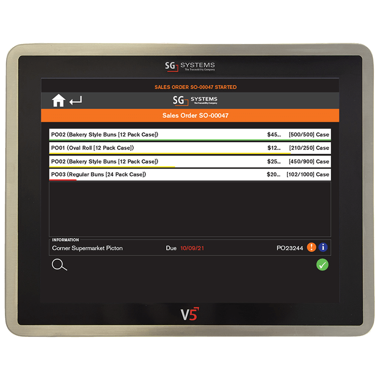 sgsystems sg systems sales order screen